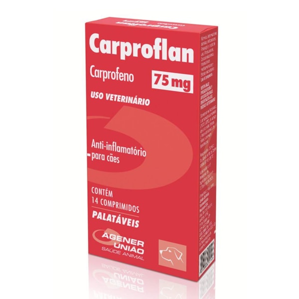 Carproflan 75mg 14 comprimidos - Agener União Carproflan 75mg 14 comprimidos - Agener União