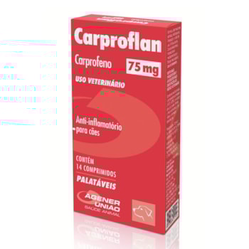Carproflan 75mg 14 comprimidos - Agener União Carproflan 75mg 14 comprimidos - Agener União