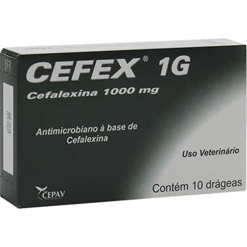 Cefex 1000mg 10 Drágeas - Castel Pharma