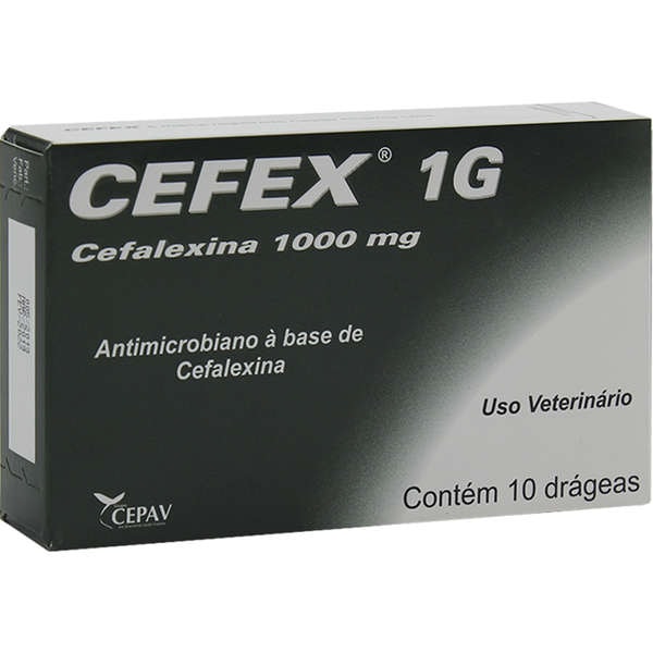 Cefex 1000mg 10 Drágeas - Castel Pharma Cefex 1000mg 10 Drágeas - Castel Pharma
