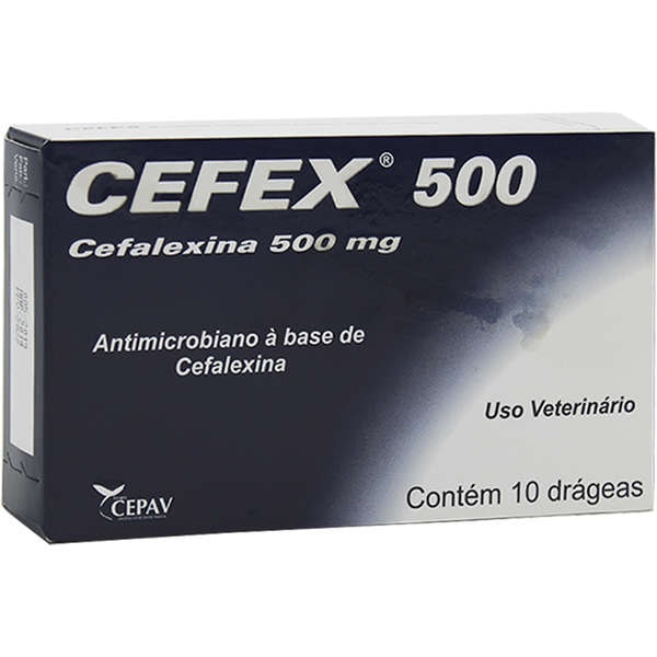 Cefex 500mg 10 Drágeas - Castel Pharma Cefex 500mg 10 Drágeas - Castel Pharma
