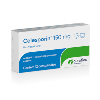 Celesporin 150mg 12 comprimidos - Ouro FIno Celesporin 150mg 12 comprimidos - Ouro FIno