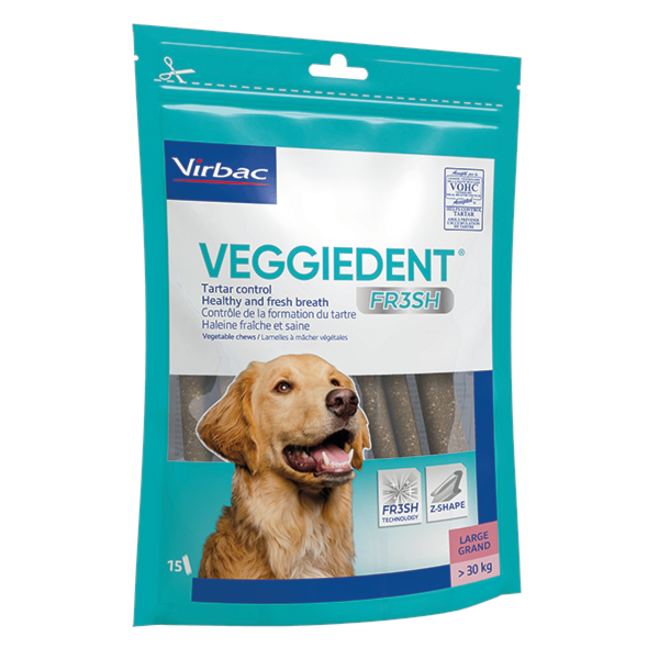 CET VEGGIE DENT VIRBAC CAES GRANDES 15UN