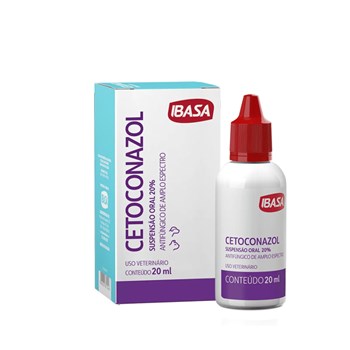 Cetoconazol Suspensão Oral 20ml - Ibasa