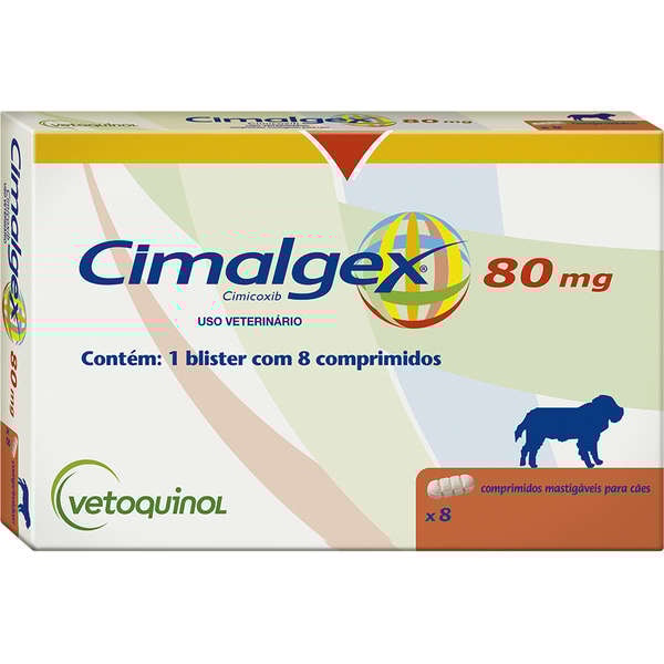 Cimalgex 80mg 8 comprimidos - Vetoquinol Cimalgex 80mg 8 comprimidos - Vetoquinol