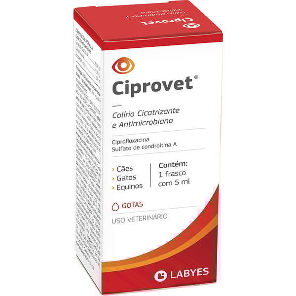 Ciprovet Colírio 5ml - Labyes Ciprovet Colírio 5ml - Labyes