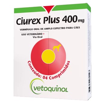 Ciurex Plus 400mg C/ 4 comprimidos - Vetoquinol