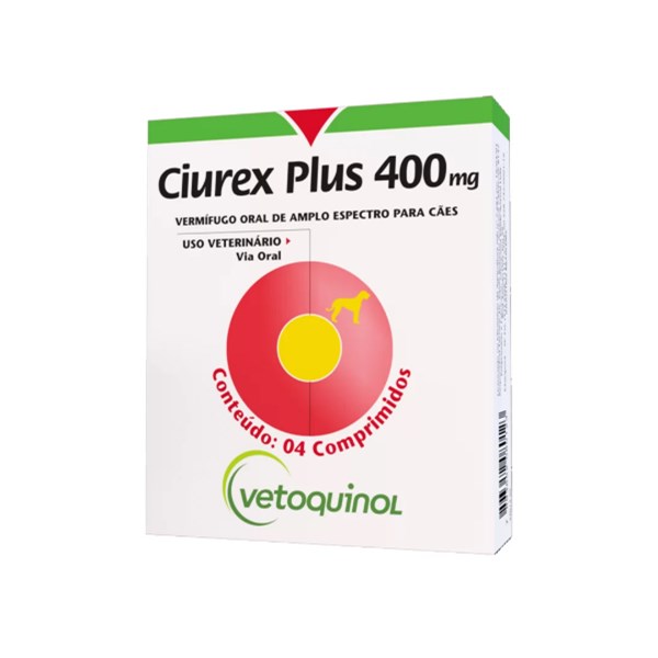 Ciurex Plus 400mg C/ 4 comprimidos - Vetoquinol