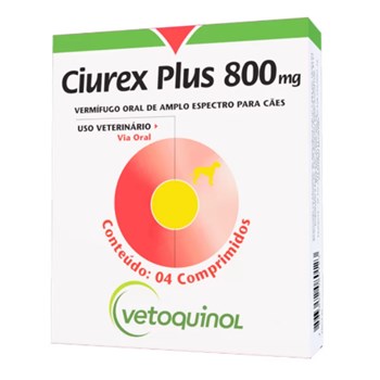 Ciurex Plus 800mg C/ 4 comprimidos - Vetoquinol