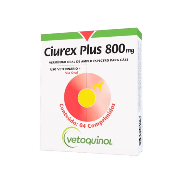 Ciurex Plus 800mg C/ 4 comprimidos - Vetoquinol