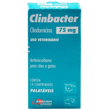 Clinbacter Pet 75mg 14 comprimidos - Agener União