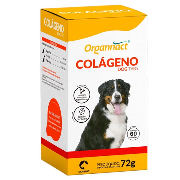Colágeno Dog Tabs 72g - Organnact