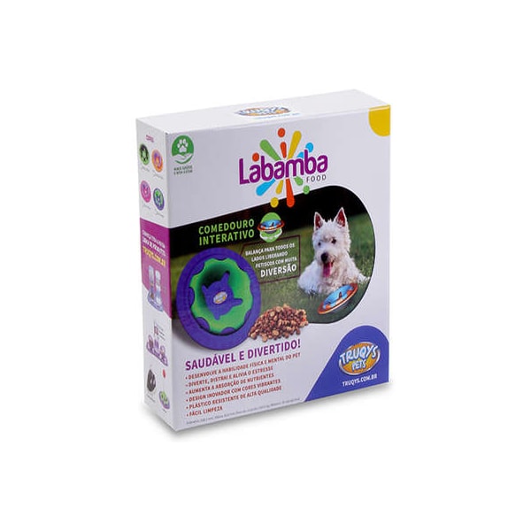 Comedouro Interativo Labamba Verde - Truqys Pets Comedouro Interativo Labamba Verde - Truqys Pets