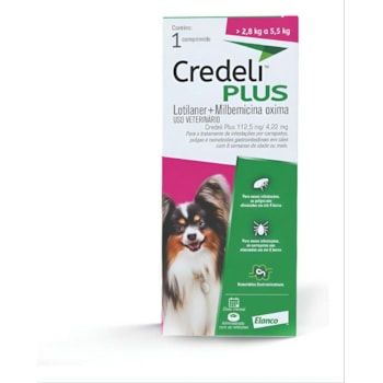 Credeli plus 112,5mg 1comprimido 2,8 a 5,5 KG - Elanco