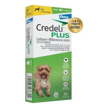 Credeli plus 56,25 mg 1 comprimido- 1,4 a 2,8KG - Elanco