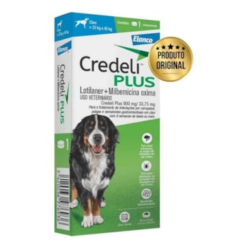 Credeli plus 900mg 1 comprimido - 22 a 45 KG - Elanco