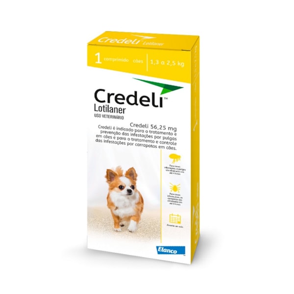 Credeli tab 56.25mg 1 comprimido - Elanco Credeli tab 56.25mg 1 comprimido - Elanco
