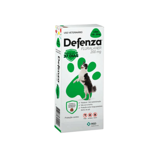 Defenza Cães 10-20kg - 200mg MSD Defenza Cães 10-20kg - 200mg MSD