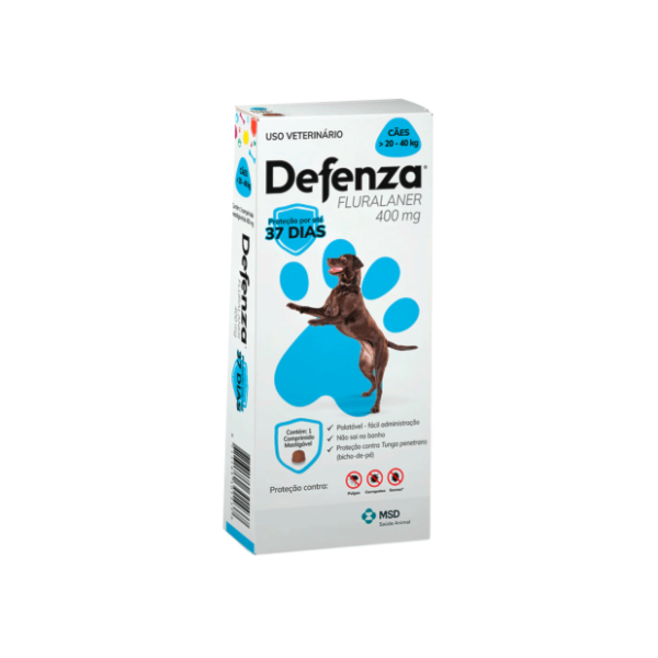 Defenza Cães 20-40kg - 400mg MSD Defenza Cães 20-40kg - 400mg MSD