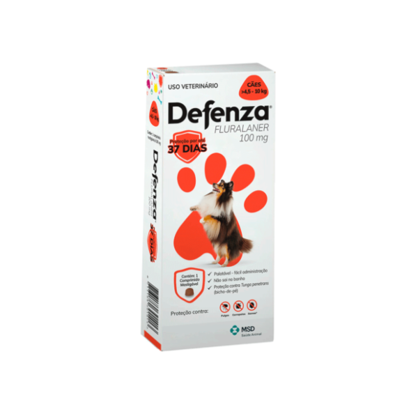 Defenza Cães 4,5-10kg - 100mg MSD Defenza Cães 4,5-10kg - 100mg MSD