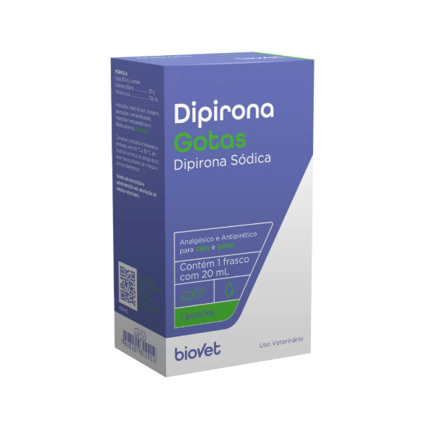 Dipirona Gotas 20ml - Biovet Dipirona Gotas 20ml - Biovet