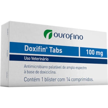 Doxifin Tabs Dipy 100mg 14 comprimidos - Ouro Fino Doxifin Tabs Dipy 100mg 14 comprimidos - Ouro Fino