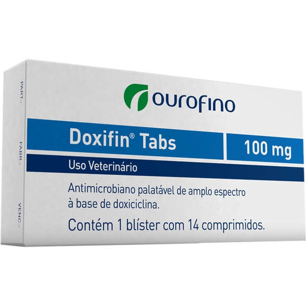 Doxifin Tabs Dipy 100mg 14 comprimidos - Ouro Fino Doxifin Tabs Dipy 100mg 14 comprimidos - Ouro Fino