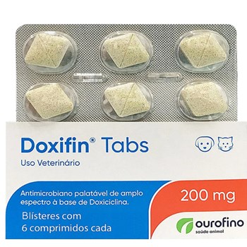 Doxifin Tabs Dipy 200mg 6 comprimidos - Ouro Fino