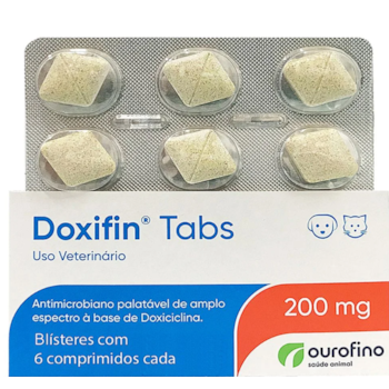 Doxifin Tabs Dipy 200mg 6 comprimidos - Ouro Fino Doxifin Tabs Dipy 200mg 6 comprimidos - Ouro Fino