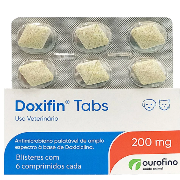 Doxifin Tabs Dipy 200mg 6 comprimidos - Ouro Fino Doxifin Tabs Dipy 200mg 6 comprimidos - Ouro Fino