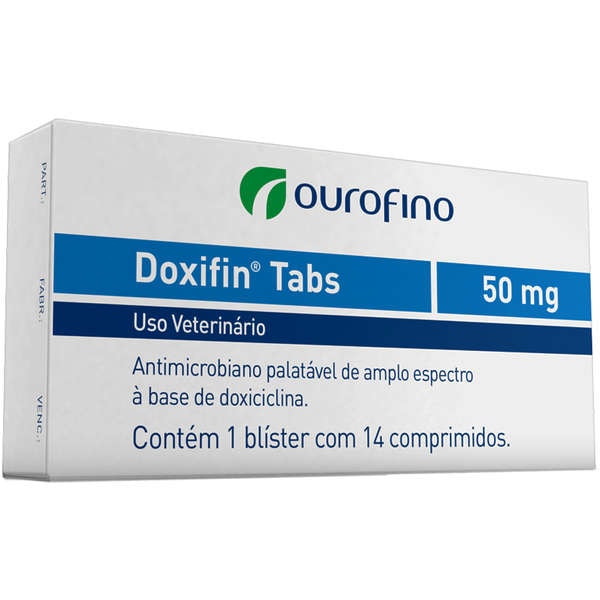 Doxifin Tabs Dipy 50mg 14 comprimidos - Ouro Fino Doxifin Tabs Dipy 50mg 14 comprimidos - Ouro Fino