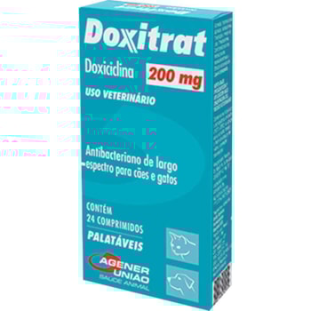 Doxitrat 200mg 24 comprimidos - Agener União Doxitrat 200mg 24 comprimidos - Agener União