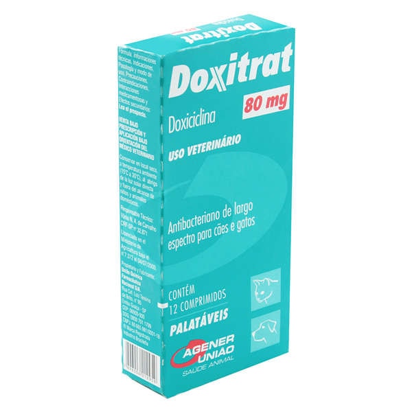 Doxitrat 80mg 12 comprimidos - Agener União Doxitrat 80mg 12 comprimidos - Agener União