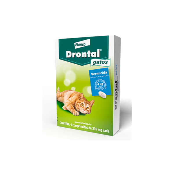 Drontal Gatos 339mg 4 comprimidos Drontal Gatos 339mg 4 comprimidos