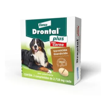 Drontal Plus Cães 35kg 2 comprimidos Drontal Plus Cães 35kg 2 comprimidos