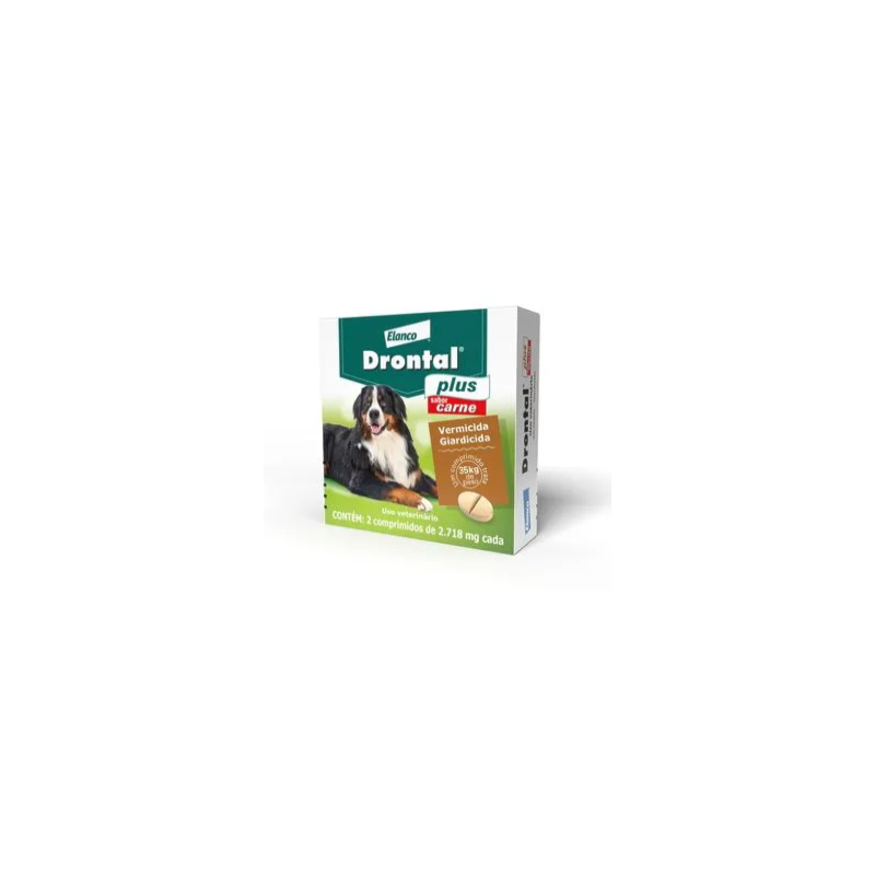 Drontal Plus Cães 35kg 2 comprimidos - Águia veterinária