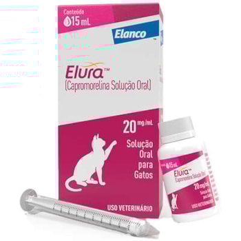 Elura Solução Oral para Gatos 20mg/ml 15 ml Elura Solução Oral para Gatos 20mg/ml 15 ml