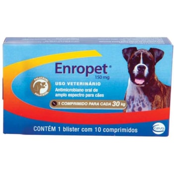 Enropet 150mg 10 comprimidos - Ceva Enropet 150mg 10 comprimidos - Ceva