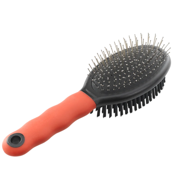 Escova Dupla Média Para Cães - Ferplast Escova Dupla Média Para Cães - Ferplast