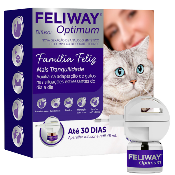 FELIWAY OPTIMUM KIT C/DIFUSOR CEVA 48ML * FELIWAY OPTIMUM KIT C/DIFUSOR CEVA 48ML *