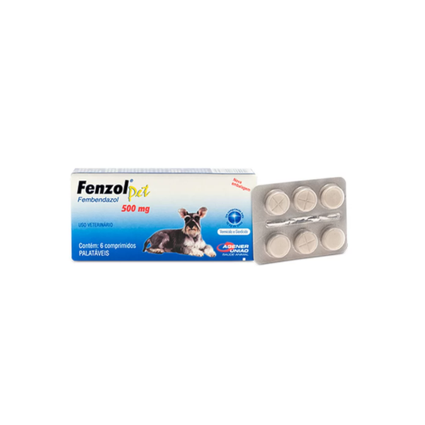 Fenzol Pet 500mg 6 comprimidos - Agener União Fenzol Pet 500mg 6 comprimidos - Agener União