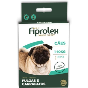Fiprolex Cães até 10kg 0,67ml Unidade - Ceva Fiprolex Cães até 10kg 0,67ml Unidade - Ceva