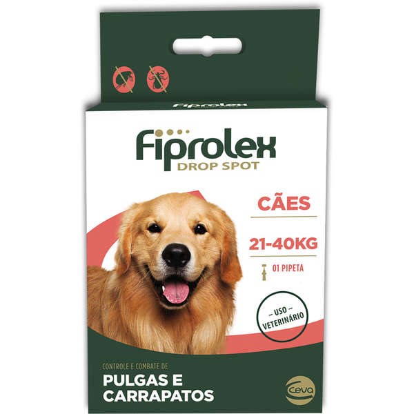 Fiprolex Cães de 21 a 40kg 2,68ml Unidade - Ceva