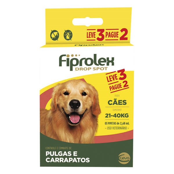 Fiprolex Combo Cães de 21 a 40kg 2,68ml - Ceva