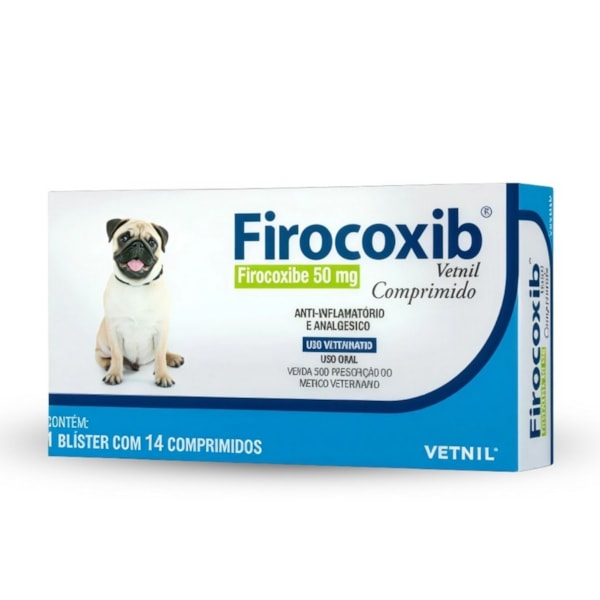 Firocoxib 50mg 14 comprimidos - Vetnil Firocoxib 50mg 14 comprimidos - Vetnil