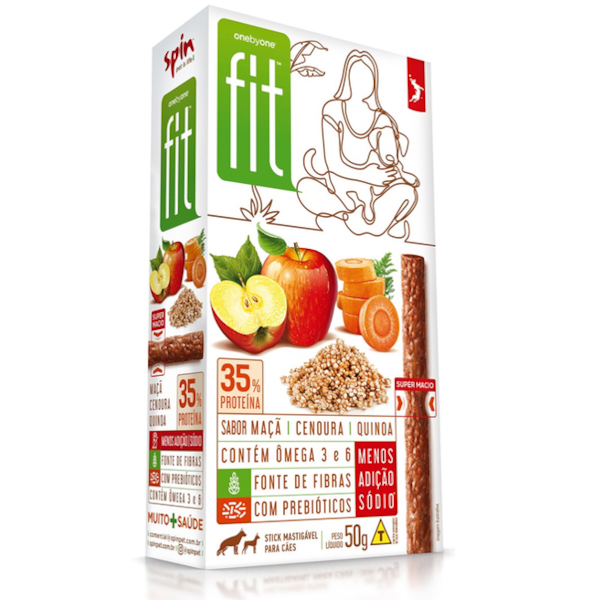 Fit Spin Maça/Cenoura/Quinoa 50g - Spin Fit Spin Maça/Cenoura/Quinoa 50g - Spin