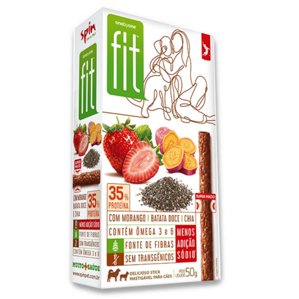 Fit Spin Morango/Batata Doce/Chia 50g - Spin Fit Spin Morango/Batata Doce/Chia 50g - Spin