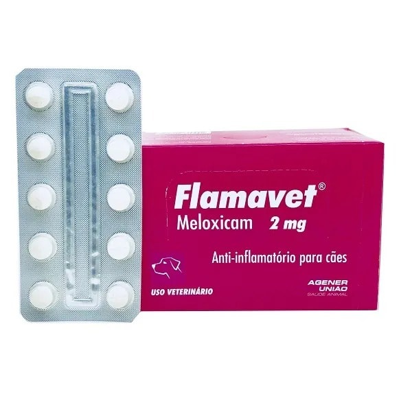 Flamavet Cães 2mg Blister 10 comprimidos - Agener União Flamavet Cães 2mg Blister 10 comprimidos - Agener União