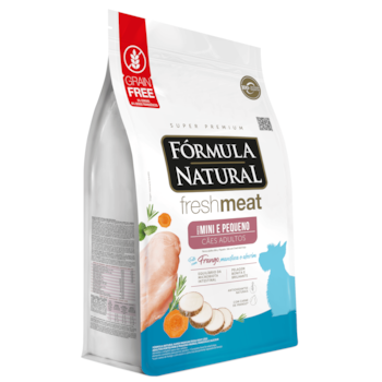 Fórmula Natural Fresh Meat Cães Adultos Portes Mini e Pequeno Frango, Mandioca e Alecrim