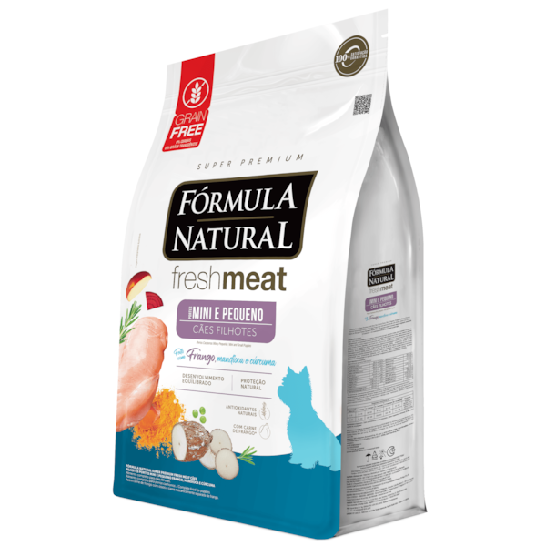 Fórmula Natural Fresh Meat Cães Filhotes Mini/Pequeno Frango, Mandioca e Cúrcuma Fórmula Natural Fresh Meat Cães Filhotes Mini/Pequeno Frango, Mandioca e Cúrcuma